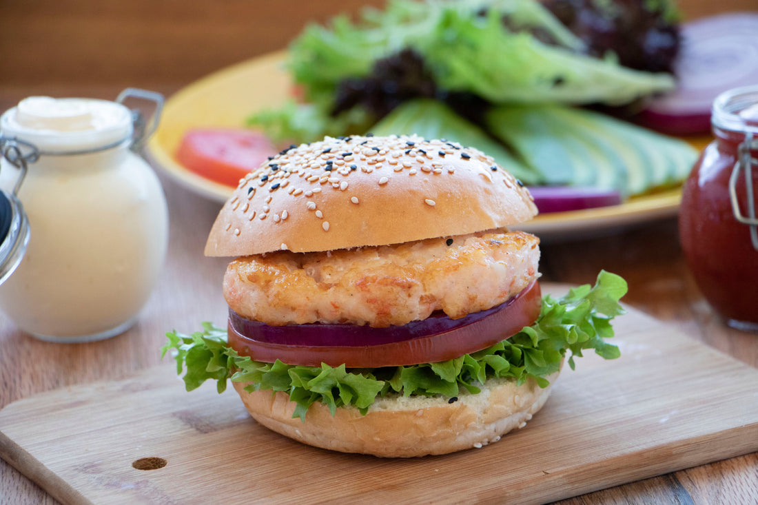Wild Blue Shrimp Burgers